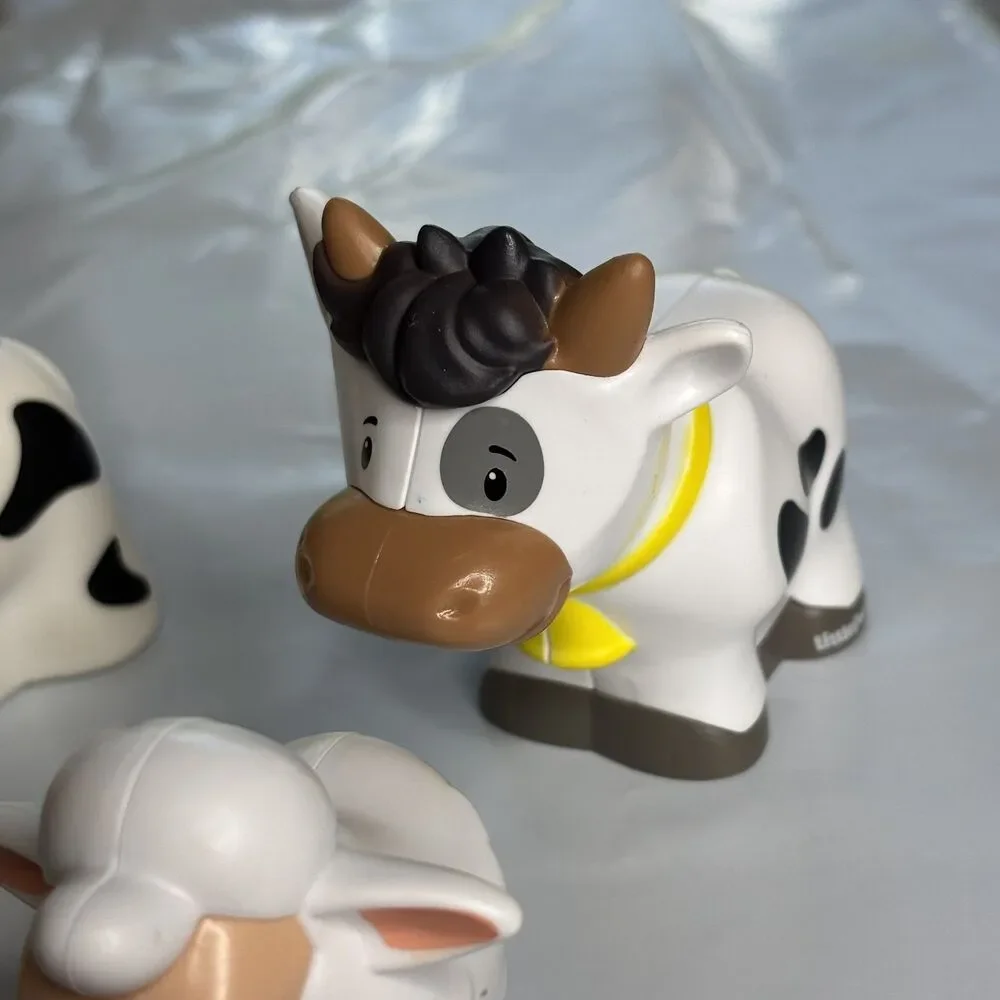 Fisher-Price Little People Farm Animal Figures Lot Cow Dog Sheep‎ Zebra Goat Toy